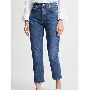 Agolde Riley high rise crop - air blue. Size 29